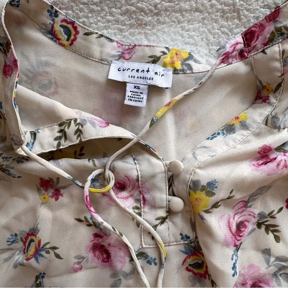 Anthropologie Current Air print floral mini - Picture 2 of 8